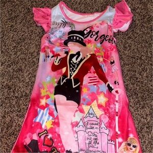 Swiftie Colorful Graphic nightgown with Pink Accents